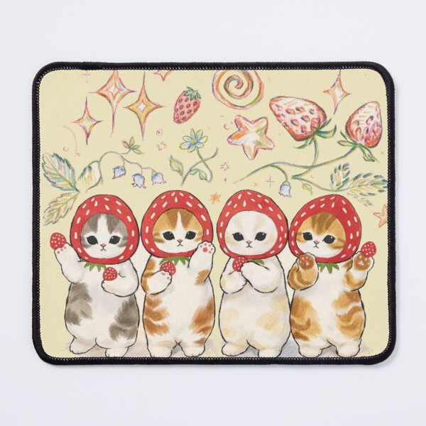 Item preview, Mofusand strawberry cats designed and sold by TeeBlooms.