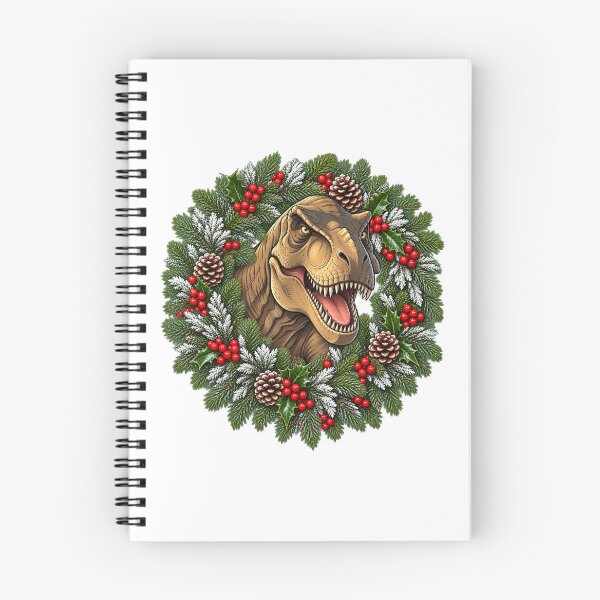Item preview, T-Rex Christmas Wreath designed and sold by rockazona.