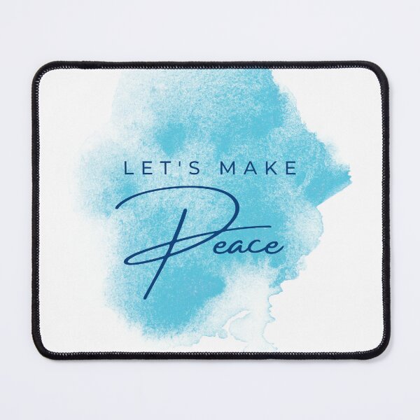 Item preview, Let's Make Peace Watercolor Typography Art designed and sold by serotonin75114.