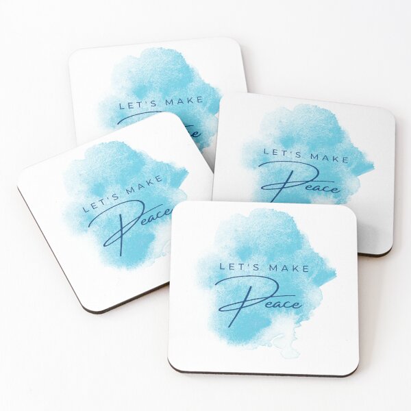 Item preview, Let's Make Peace Watercolor Typography Art designed and sold by serotonin75114.