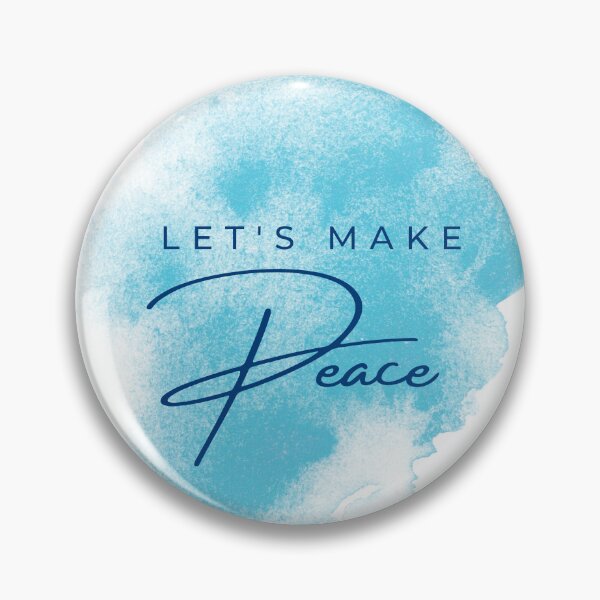 Item preview, Let's Make Peace Watercolor Typography Art designed and sold by serotonin75114.