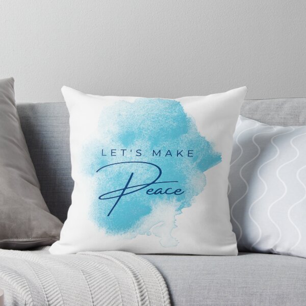 Item preview, Let's Make Peace Watercolor Typography Art designed and sold by serotonin75114.