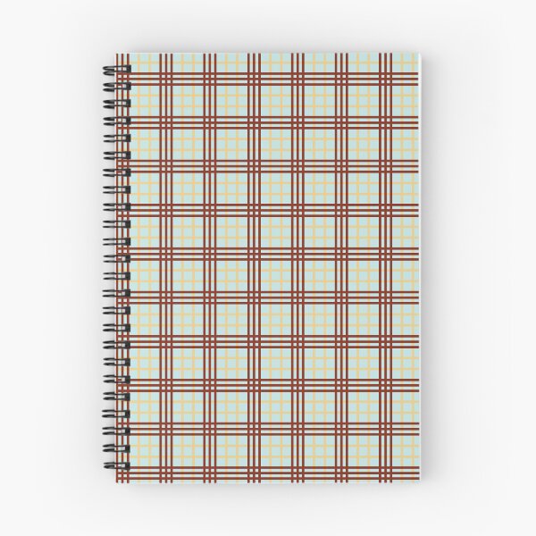 Item preview, Retro Brown and Sky Blue Windowpane Plaid Pattern | Vintage 70s Style Brown Blue and Cream Tartan Grid | Cozy Aesthetic Brown Yellow and Blue Checkered designed and sold by VivaFy.