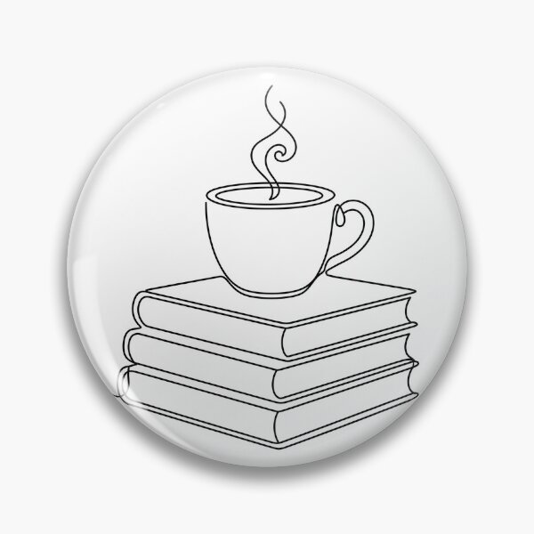 Item preview, Cozy Coffee and Books Minimalist Line Art designed and sold by BrFrong.
