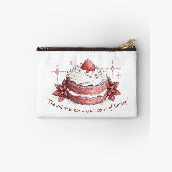 Item preview, Cruel Timing Strawberry Cake Sketch | Sad Aesthetic Quote Illustration designed and sold by TariyaShop .