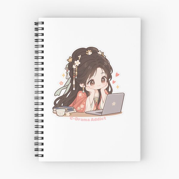 Item preview, C-drama Addict Chibi Girl  designed and sold by momof3trades.