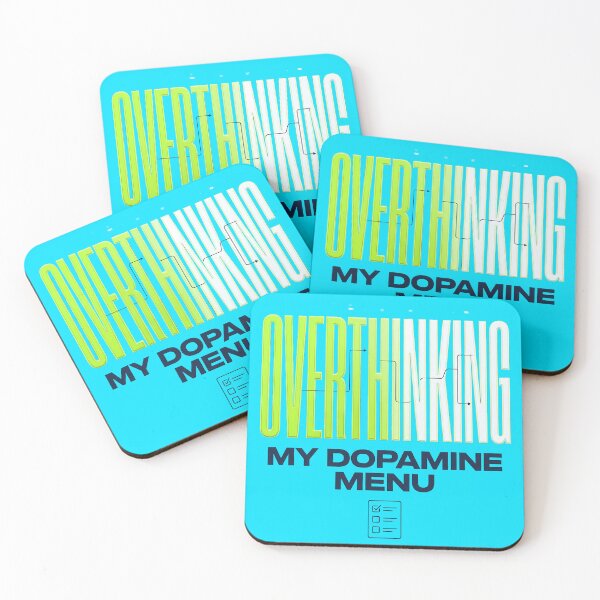 Item preview, Professionally Overthinking My Dopamine Menu Streetwear Typography designed and sold by Fun2Fentastic.