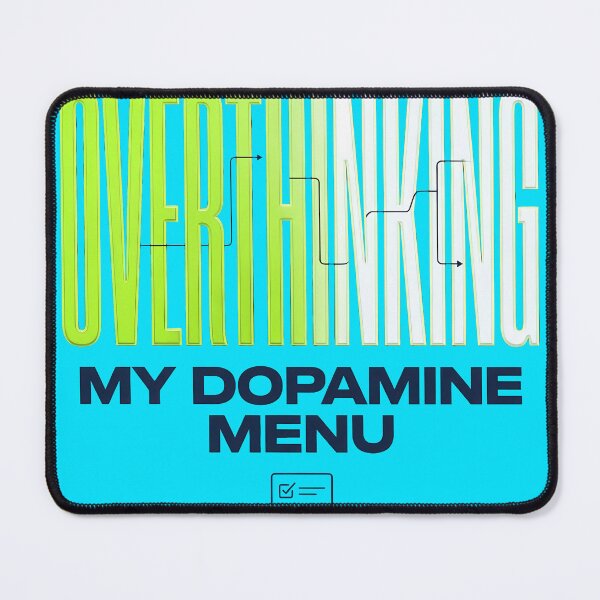 Item preview, Professionally Overthinking My Dopamine Menu Streetwear Typography designed and sold by Fun2Fentastic.