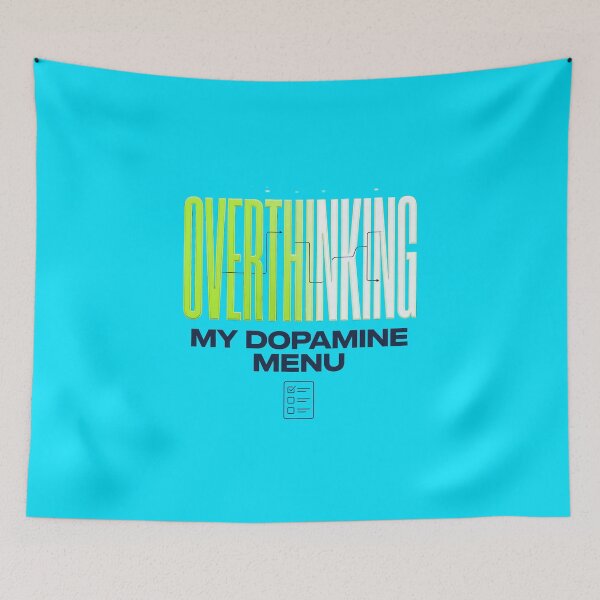 Item preview, Professionally Overthinking My Dopamine Menu Streetwear Typography designed and sold by Fun2Fentastic.