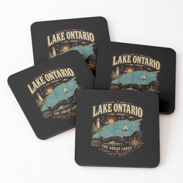 Item preview, Retro Style Vintage Lake Ontario designed and sold by Gargamal.