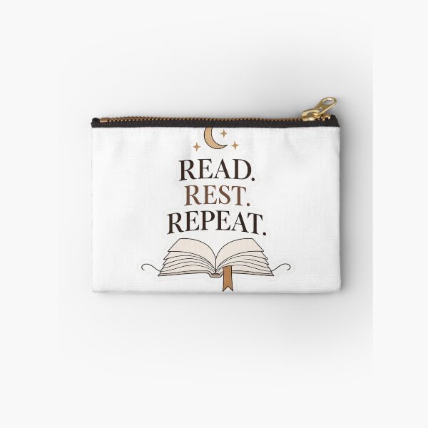 Item preview, Read Rest Repeat Bookish Sticker | Minimalist Reader Book Lover Design designed and sold by JAY187VK.