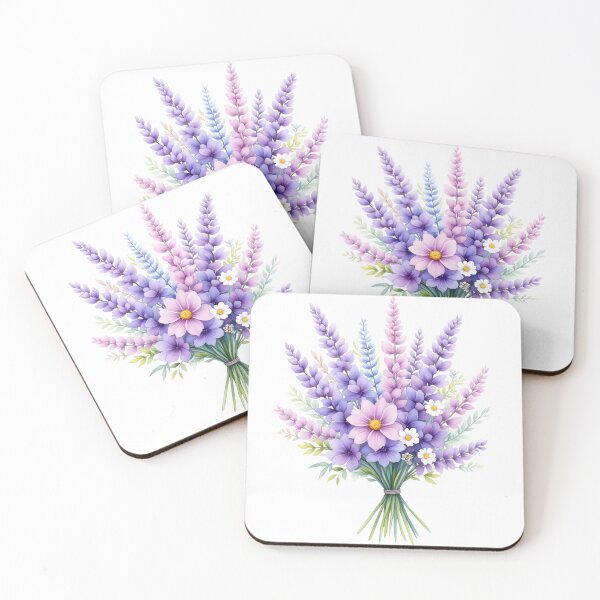 Item preview, Pastel Purple Floral Bouquet – Soft Lavender Botanical Flower Design designed and sold by PeacefulD-signs.