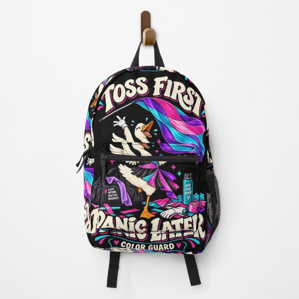 Item preview, Toss First Panic Later Funny Color Guard Goose designed and sold by Ridaelb.