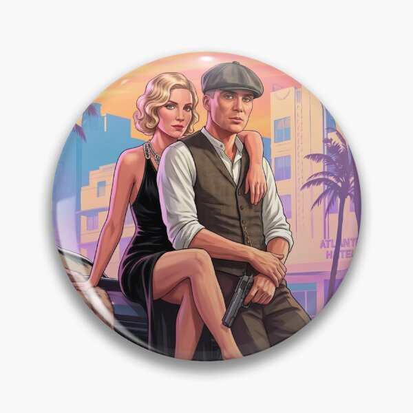 Item preview, Thomas Shelby and Grace GTA 6 Vice City Style designed and sold by Thais Fernandes.