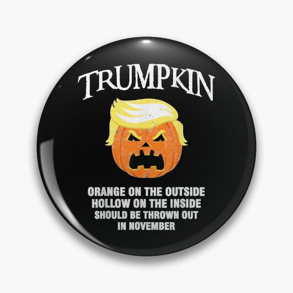 Item preview, Halloween Anti Trumpkin Orange On The Outside Hollow Inside designed and sold by Gargamal.