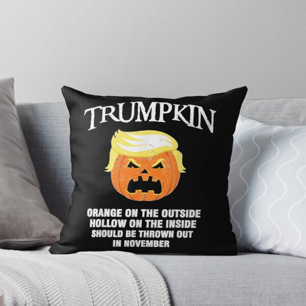Item preview, Halloween Anti Trumpkin Orange On The Outside Hollow Inside designed and sold by Gargamal.