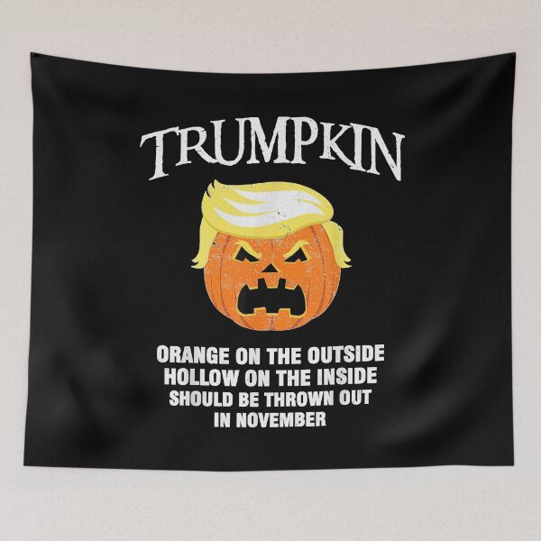 Item preview, Halloween Anti Trumpkin Orange On The Outside Hollow Inside designed and sold by Gargamal.