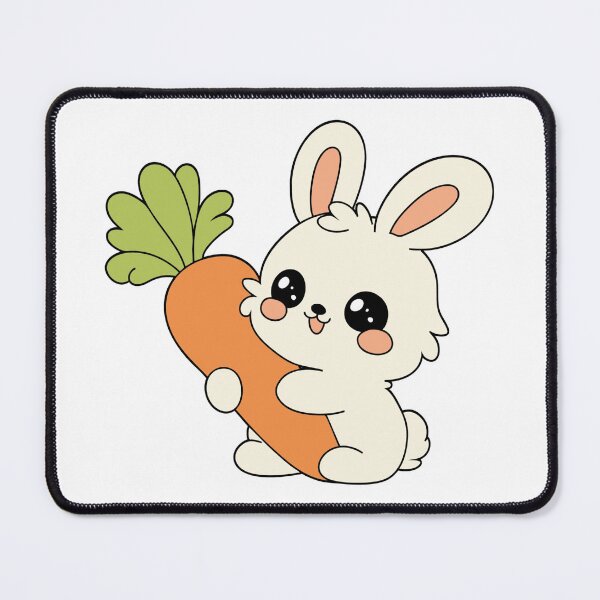 Item preview, Simple Funny Rabbit & Carrot Design designed and sold by UnrealShopKelko.