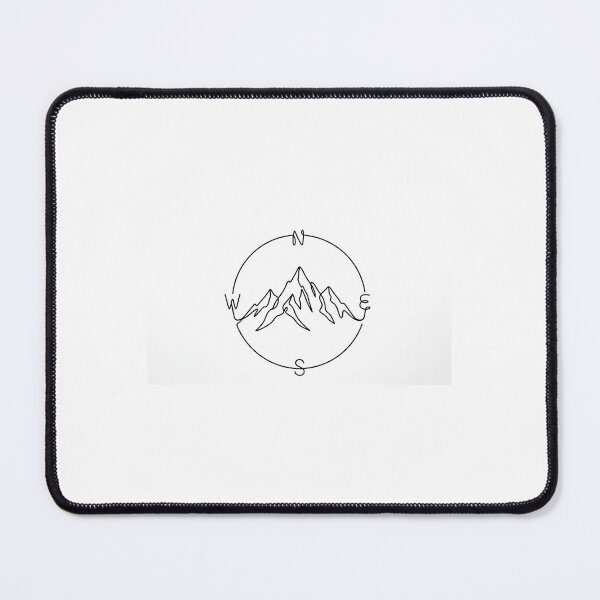 Item preview, Minimalist Mountain Compass Line Art Outdoor designed and sold by BrFrong.
