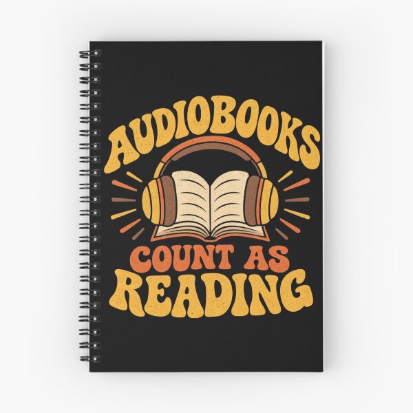 Item preview, Audiobooks Count As Reading Funny Book Lover Reader Retro Gift designed and sold by eNtyshop23.