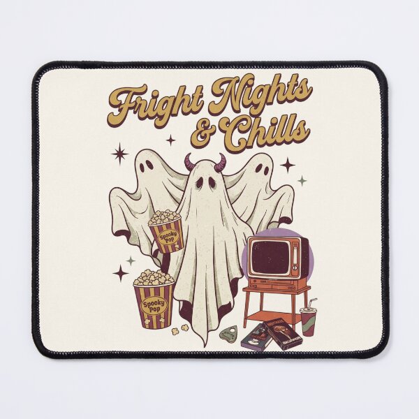 Item preview, Fright Nights & Chills – Vintage Halloween Ghost Movie Night designed and sold by TeeBlooms.