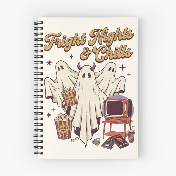 Item preview, Fright Nights & Chills – Vintage Halloween Ghost Movie Night designed and sold by TeeBlooms.