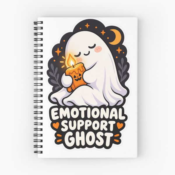 Item preview, Emotional Support Ghost - Cute Candle Comfort designed and sold by AcruxUltra.