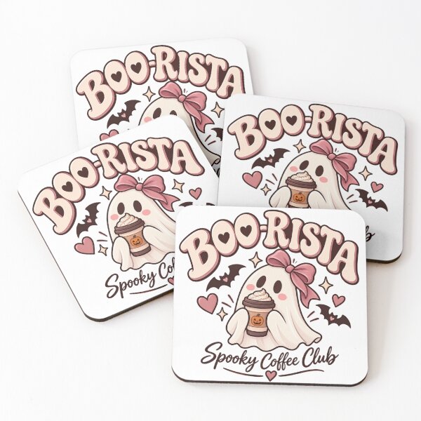 Item preview, Boo-Rista Cute Ghost Coffee Halloween Design designed and sold by Funkystreet.