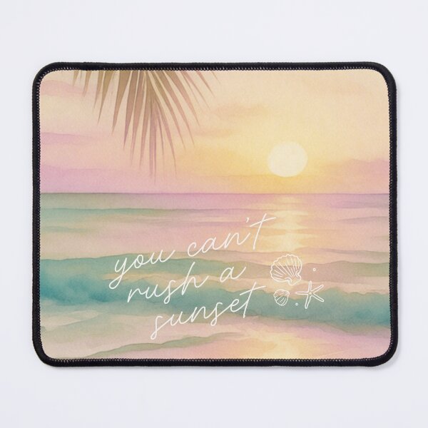 Item preview, You Can't Rush A Sunset Coastal Beach Art  designed and sold by Annotated Aesthetic.