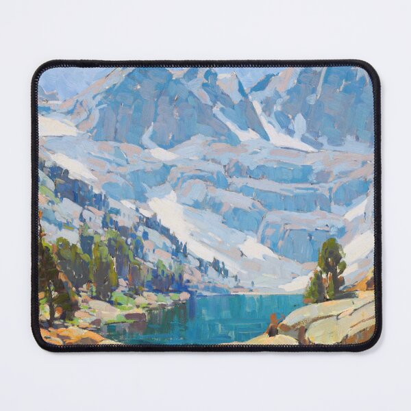 Item preview, La Marque Lake (Lamarck Lakes) High Sierra mountain alpine landscape painting print by Edgar Alwin Payne designed and sold by Jéanpaul Ferro.