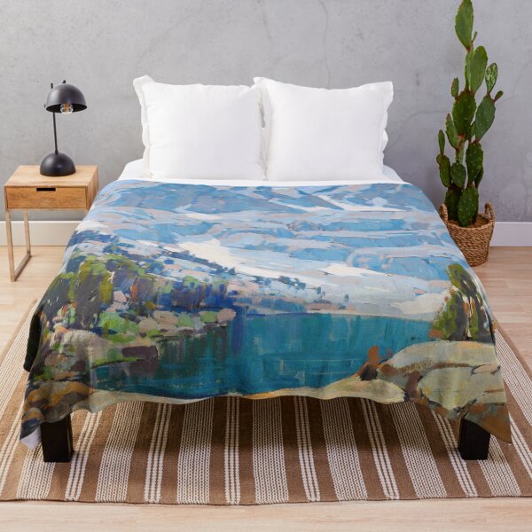 Item preview, La Marque Lake (Lamarck Lakes) High Sierra mountain alpine landscape painting print by Edgar Alwin Payne designed and sold by Jéanpaul Ferro.