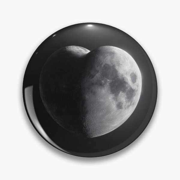 Item preview, Heart Shaped Moon – Astrology, Celestial & Space Love Design designed and sold by WordPlayStudio.