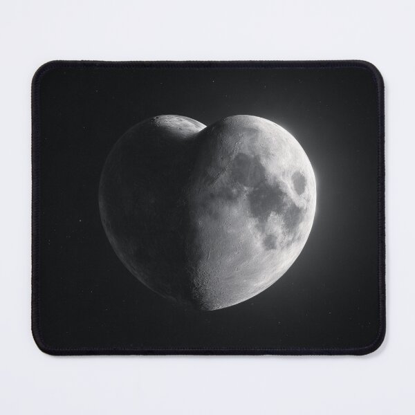 Item preview, Heart Shaped Moon – Astrology, Celestial & Space Love Design designed and sold by WordPlayStudio.