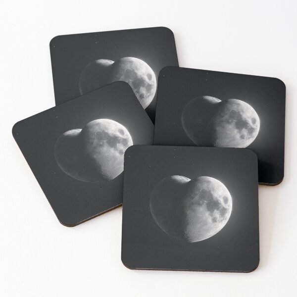 Item preview, Heart Shaped Moon – Astrology, Celestial & Space Love Design designed and sold by WordPlayStudio.