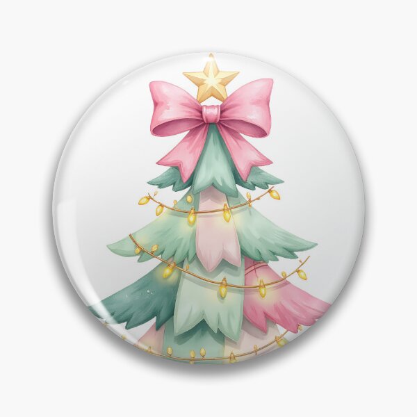 Item preview, Pastel Patchwork Christmas Tree with Bow – Cute Festive Holiday Design designed and sold by PeacefulD-signs.