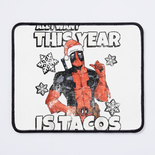 Item preview, Dead Guys Wearing Santa Hats I Want Tacos Christmas Holiday Design designed and sold by PrintcoDesign.