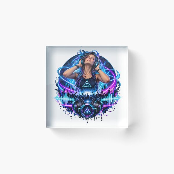 Item preview, Trance Music Neon – Electronic Dance Music Artwork designed and sold by ArtGStudio.