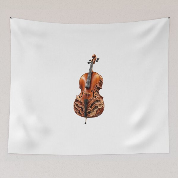 Item preview, Eroded Cello Nature Inspired Music Art designed and sold by GraffiCity.