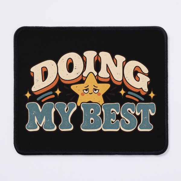 Item preview, Doing My Best Retro Star designed and sold by Glottopia.