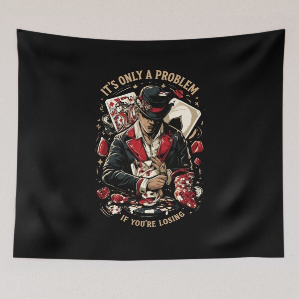 Item preview, It's Only A Problem If You're Losing – Funny Gambling Casino Poker Shirt designed and sold by DyzioSupply.