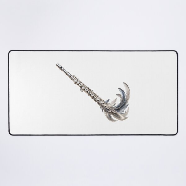 Item preview, Elegant Feather Flute Musical Art designed and sold by GraffiCity.