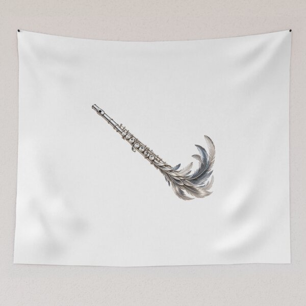 Item preview, Elegant Feather Flute Musical Art designed and sold by ROVVI.