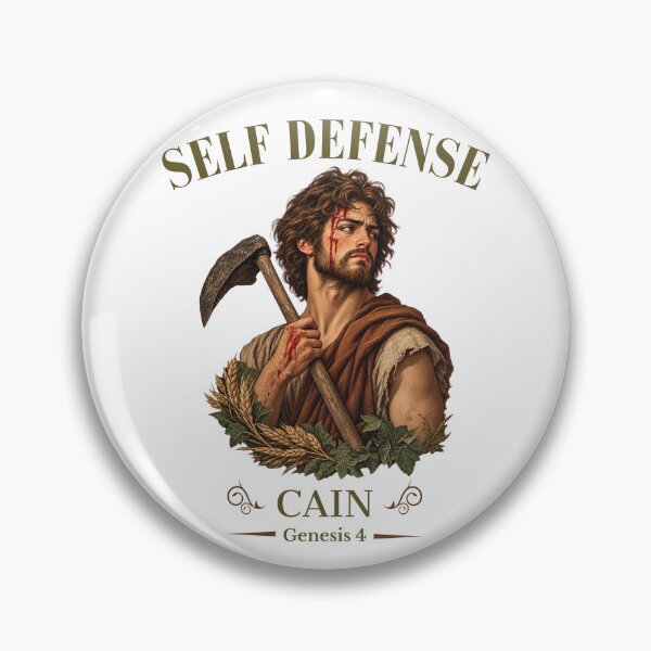 Item preview, Cain Self Defense Genesis 4 - Funny Dark Biblical Humor Christian Art designed and sold by Neurospicy Trolls.