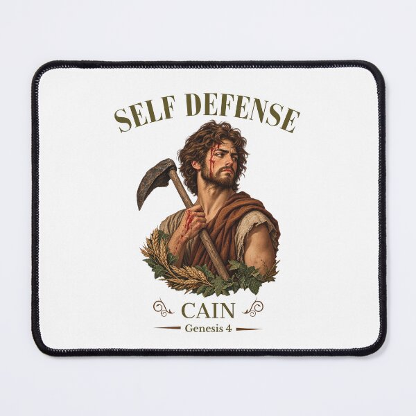 Item preview, Cain Self Defense Genesis 4 - Funny Dark Biblical Humor Christian Art designed and sold by Neurospicy Trolls.