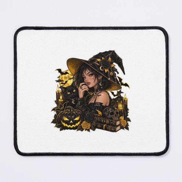 Item preview, Black Gold Gothic Halloween Witch Aesthetic designed and sold by     GoodVibe Prints.