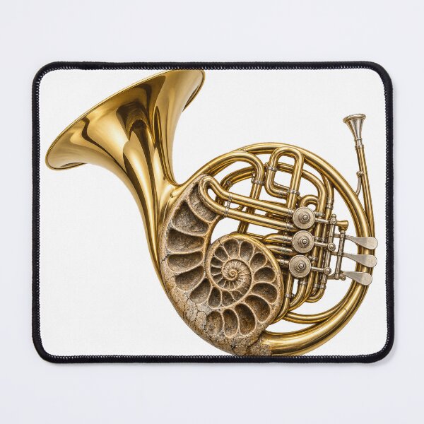 Item preview, Fossil Ammonite French Horn Art designed and sold by ROVVI.