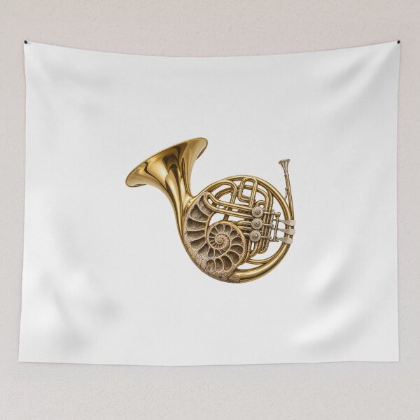 Item preview, Fossil Ammonite French Horn Art designed and sold by GraffiCity.