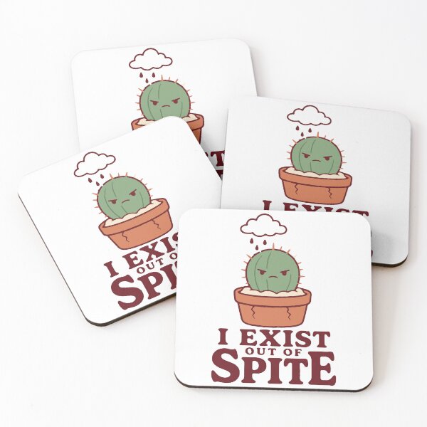 Item preview, I exist out of spite - funny dark humor sarcastic gift designed and sold by GagShots.