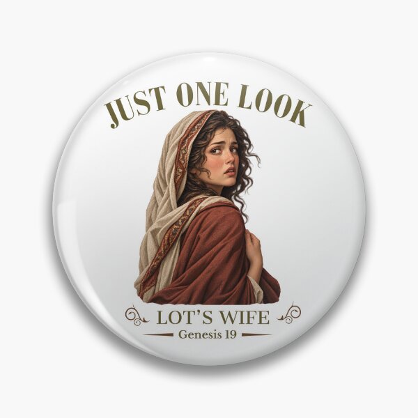 Item preview, Just One Look - Lot's Wife Genesis 19 - Pillar of Salt Biblical Art designed and sold by Neurospicy Trolls.
