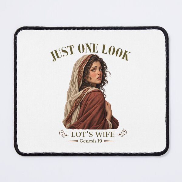 Item preview, Just One Look - Lot's Wife Genesis 19 - Pillar of Salt Biblical Art designed and sold by Neurospicy Trolls.